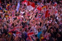 Brexit flag battle at Britain's Last Night of the Proms Brexit flag battle at Britain's Last Night of the Proms