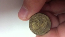 Ancient Roman coins unearthed at Japan castle