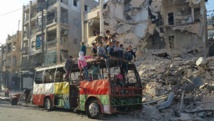 Aleppo evacuation routes deserted as ceasefire ends Aleppo evacuation routes deserted as ceasefire ends