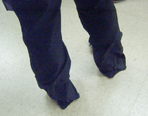 Tunisian designer unveils world's longest trousers Tunisian designer unveils world's longest trousers