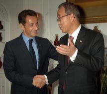 Sarkozy, UN chief talk climate change in New York Sarkozy, UN chief talk climate change in New York