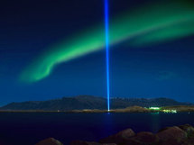 Imagine Peace Tower lights in Second Life Imagine Peace Tower lights in Second Life