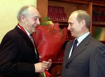 Vyacheslav Tikhonov with Vladimir Putin Vyacheslav Tikhonov with Vladimir Putin