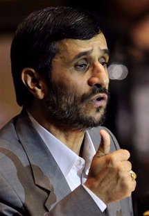 Iranian president Mahmoud Ahmadinejad