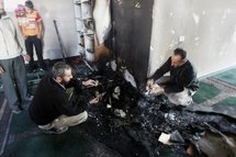 Israeli PM condemns West Bank mosque attack Israeli PM condemns West Bank mosque attack