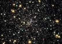 A star cluster in outer space A star cluster in outer space