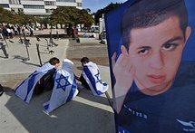A poster showing Gilad Shalit