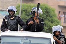 Mauritanian police in Nouakchott in 2008