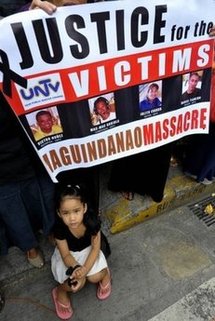 Filipino protestors demanding justice for the victims of a massacre at the UNTV media headquarters in Quezon City (AFP/File/Jay Directo) Filipino protestors demanding justice for the victims of a massacre at the UNTV media headquarters in Quezon City (AFP/File/Jay Directo)