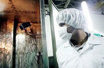 A technician at the Isfahan Uranium Conversion Facilities