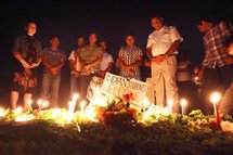 A candle-lit vigil in Melbourne where Nitin Garg was stabbed A candle-lit vigil in Melbourne where Nitin Garg was stabbed