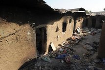 A mud house burnt by members of Kala-Kato in Bauchi