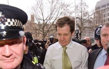Alastair Campbell (centre) arrives at the QE2 centre Alastair Campbell (centre) arrives at the QE2 centre