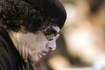 Libyan leader Moamer Kadhafi