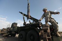 A US army officer attends a joint US-Israeli military training A US army officer attends a joint US-Israeli military training