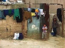 Palestinian children in the Baqaa refugee camp north of Amman, 2001 (AFP/File/Jamal Nasrallah)