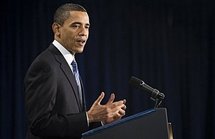 US President Barack Obama speaking during the America's Promise Alliance Education event at the US Chamber of Commerce in Washington DC (AFP/Jim Watson)