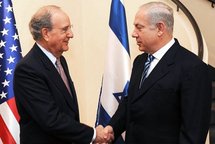 George Mitchell and Benjamin Netanyahu