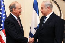 George Mitchell and Benjamin Netanyahu George Mitchell and Benjamin Netanyahu