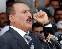 Yemen president Ali Abdala saleh