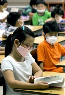 South Korean schoolchildren