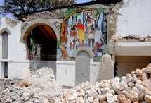 Interior view of the destroyed Episcopal Cathedral Sainte-Trinite in Port-au-Prince. (AFP/Thony Belizaire)