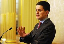 Britain's Foreign Secretary David Miliband