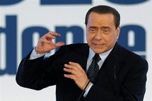 Prime Minister Silvio Berlusconi during an election rally in Milan Prime Minister Silvio Berlusconi during an election rally in Milan