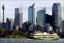The Sydney skyline. The Sydney skyline.