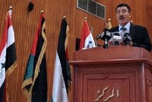 Ghazwan Qubaissi, an Iraqi Baath party official, attends the first public meeting of the party, in Damascus. Ghazwan Qubaissi, an Iraqi Baath party official, attends the first public meeting of the party, in Damascus.