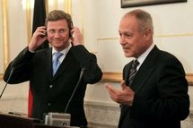 German Foreign Minister Guido Westerwelle (left) and Egyptian Foreign Minister Ahmed Abul Gheit during a joint press conference, following a meeting in Cairo German Foreign Minister Guido Westerwelle (left) and Egyptian Foreign Minister Ahmed Abul Gheit during a joint press conference, following a meeting in Cairo