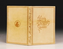 The original copy of 'Alice's Adventures in Wonderland' is pictured at Sotheby's auction house in London in 2001. The original copy of 'Alice's Adventures in Wonderland' is pictured at Sotheby's auction house in London in 2001.