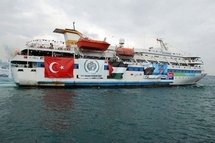 One of the Turkish ships taking part in the 'Freedom Flotilla' One of the Turkish ships taking part in the 'Freedom Flotilla'