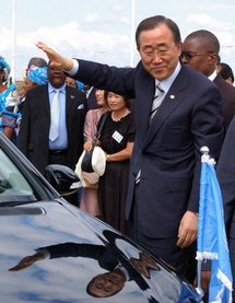 UN Secretary General Ban Ki-moon (pictured) expressed shock at the Israeli raid.