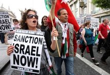 Protesters in Dublin