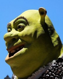 A model of the lovable animated ogre Shrek A model of the lovable animated ogre Shrek