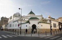 The entrance of a mosque