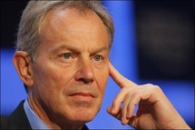 Middle East envoy and former British Prime Minister, Tony Blair