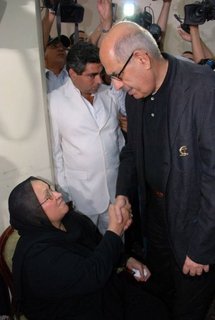 Mohamed ElBaradei visited Khaled Said's family to offer condolences.