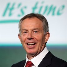 Former British prime minister Tony Blair Former British prime minister Tony Blair