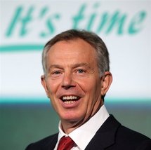 Former British prime minister Tony Blair