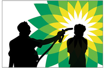 Robots replace cap over gushing BP oil well Origin: United States