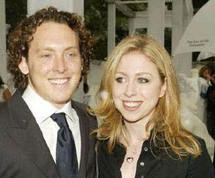 Chelsea Clinton and her husband