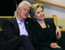 Lederhosen-clad Bill Clinton attends Oktoberfest with Hillary in tow