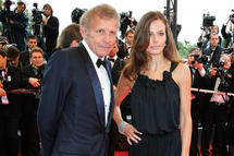 Agathe Borne with Patrick Poivre d'Arvor Agathe Borne with Patrick Poivre d'Arvor