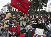 Dozens reported hurt in Morocco protest Dozens reported hurt in Morocco protest