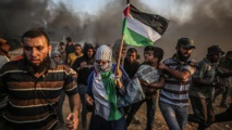 Palestinian and Israeli forces clash during Nakba Day demonstrations