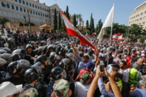 Lebanese police disperse anti-austerity protesters in Beirut