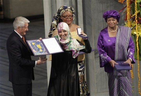 Catalysts for peace: three women receive Nobel Prize