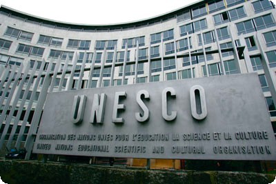 Palestinian flag raised at UNESCO after admission Palestinian flag raised at UNESCO after admission